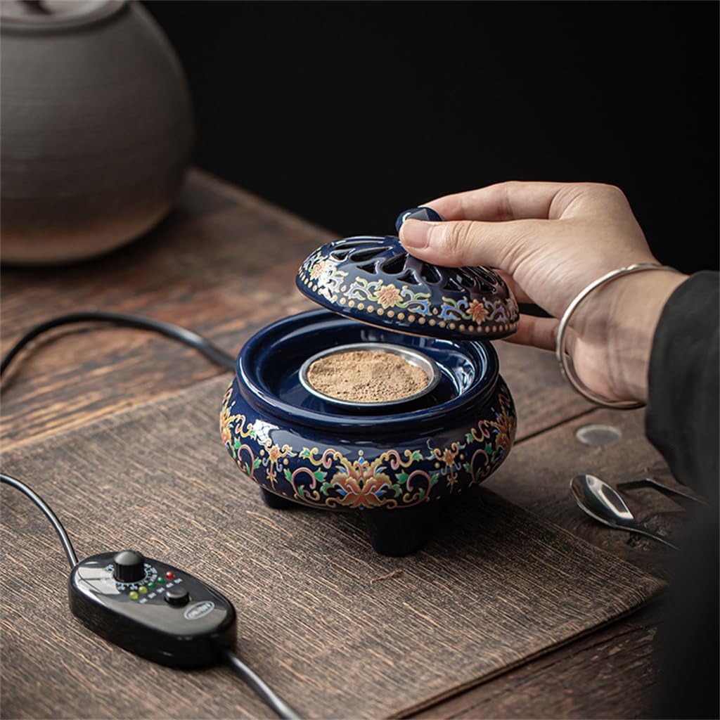 香合鳥井 木彫り 牡丹 唐草 古い丸香合 お茶道具 古美術 時代物 骨董